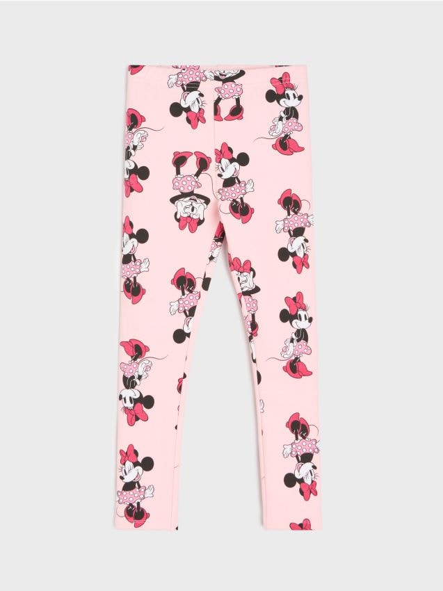 Sinsay - Colanți din bumbac Minnie Mouse - roz-pastel