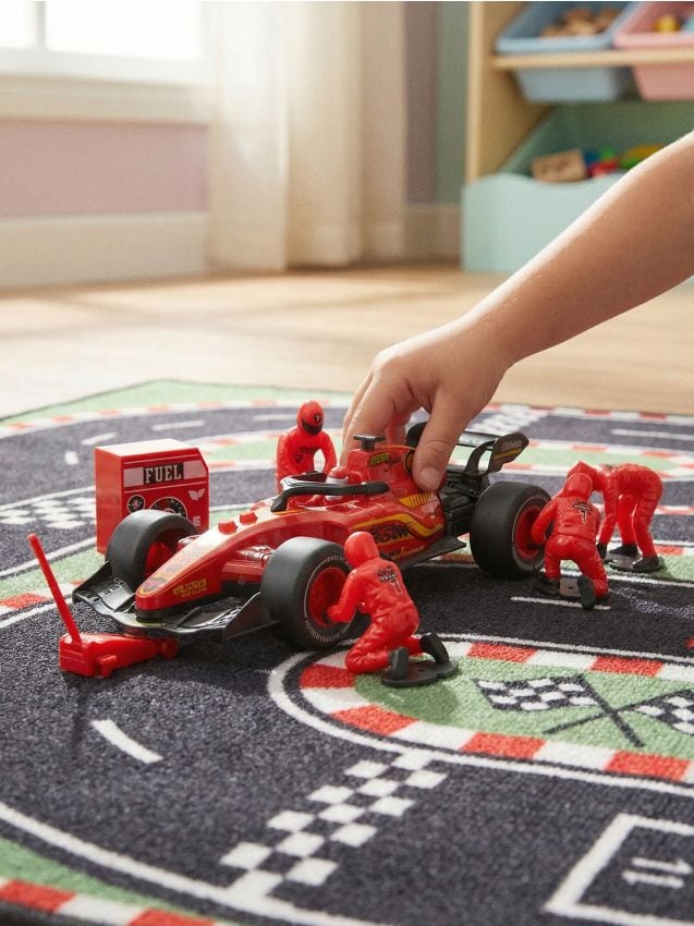 Sinsay - Set mașină de curse cu accesorii 7 pack - roșu