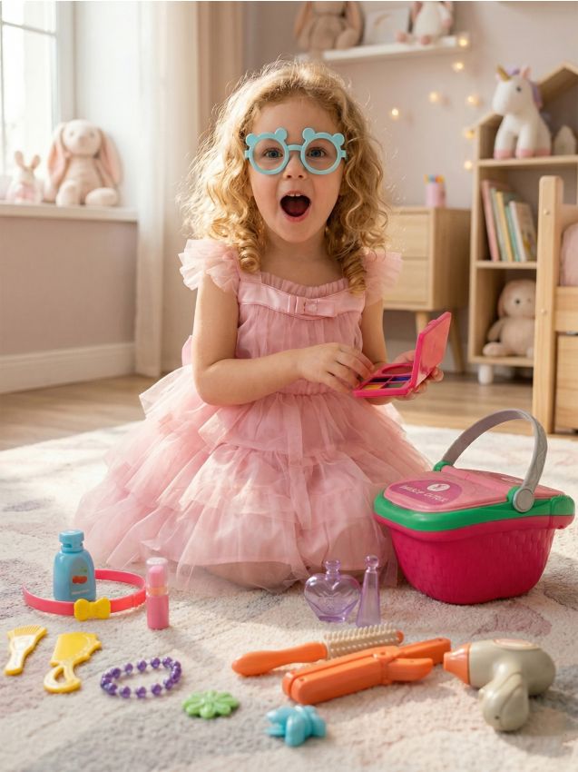 Sinsay - Jucărie – Set de coafură și cosmetică în coș - multicolor