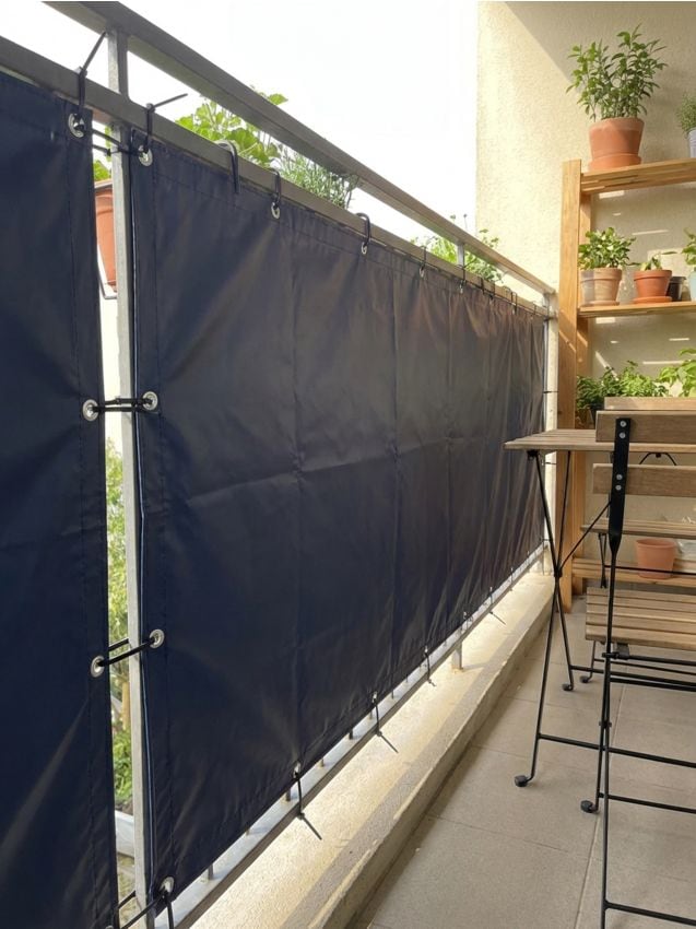 Sinsay - Protecție solară pentru balcon - negru-antracit