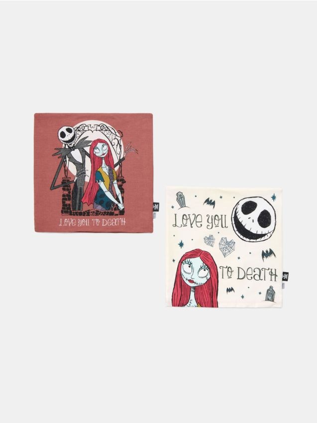 Sinsay - Fețe de pernă din bumbac 2 pack Nightmare Before Christmas - multicolor