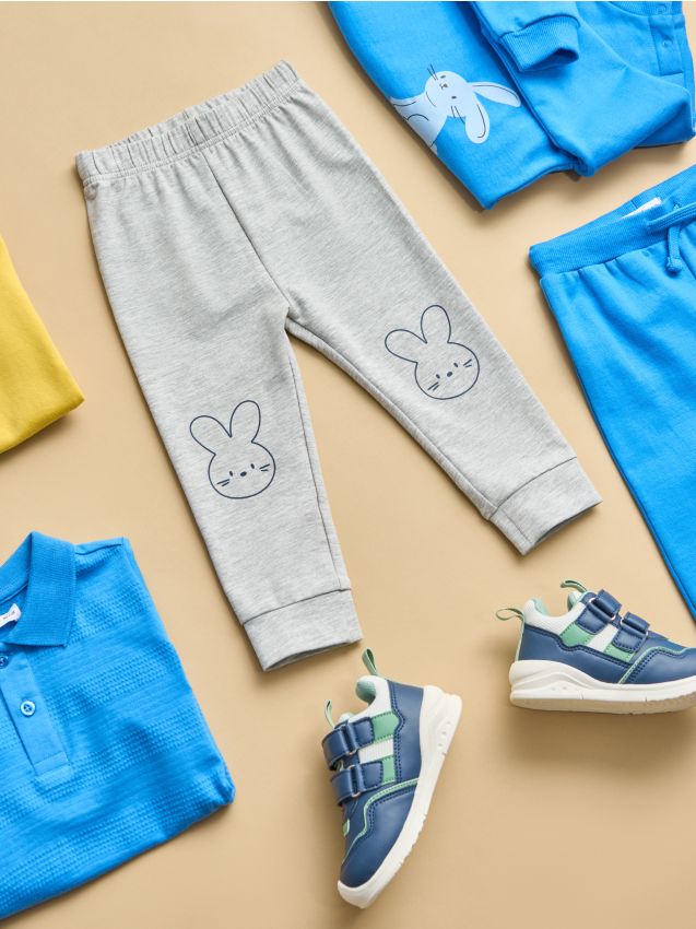 Sinsay - Pantaloni de trening tip jogger - gri deschis