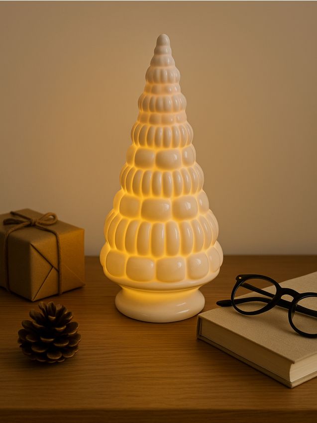 Sinsay - LED lampička v tvare vianočného stromčeka - biela