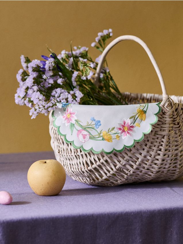 Sinsay - Suport decorativ rotund cu motiv floral brodat - multicolor