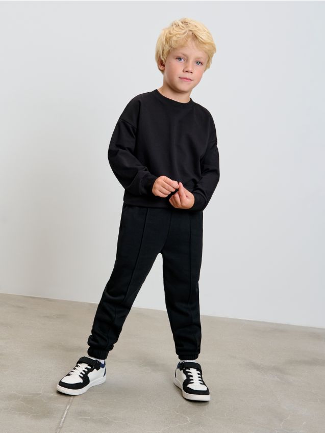 Sinsay - Pantaloni largi - negru