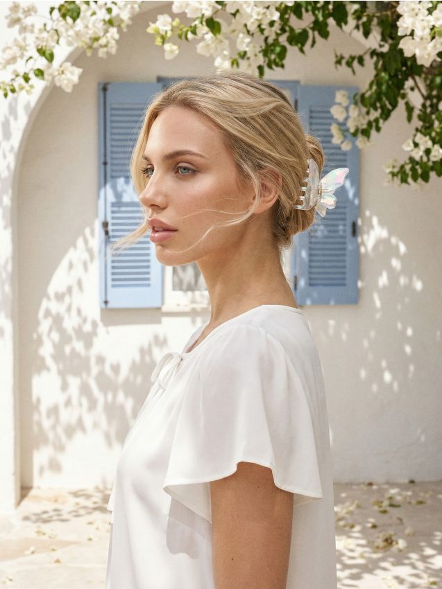 Sinsay - Agrafă de păr în formă de fluture - multicolor