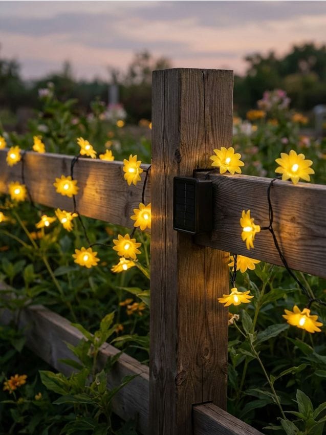 Sinsay - Lămpi solare LED de grădină în formă de flori - galben