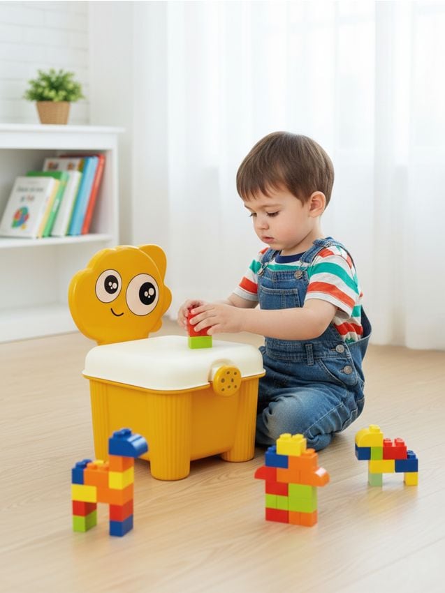 Sinsay - Jucărie – Scaun cu recipient pentru cuburi și set de cuburi - multicolor