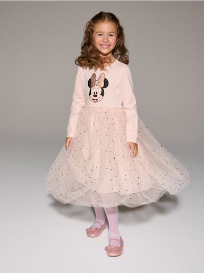 Obleka s tilom Minnie Mouse