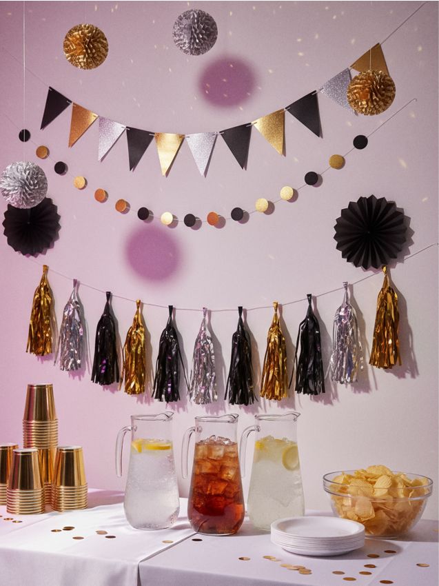 Sinsay - Sada párty ozdôb 18 kusov - viacfarebná