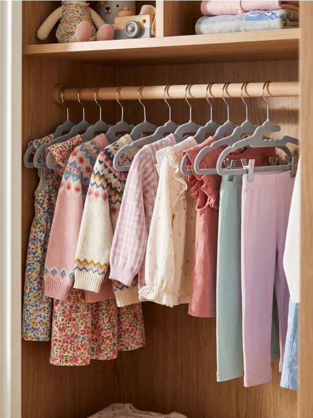 Sinsay - Set de 10 umerașe - gri deschis