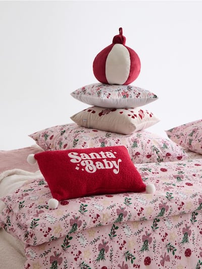 Kissen mit Aufschrift Santa Baby