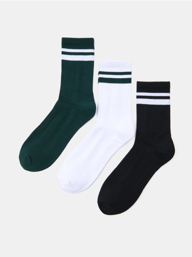 Sinsay - Set 3 perechi șosete cu bumbac - multicolor