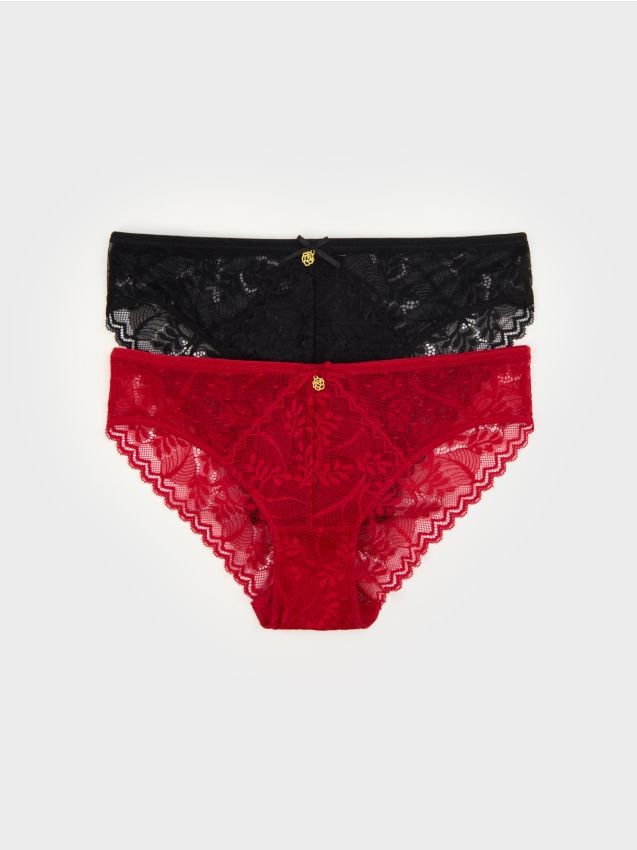 Sinsay - Chiloți figi 2 pachete - negru