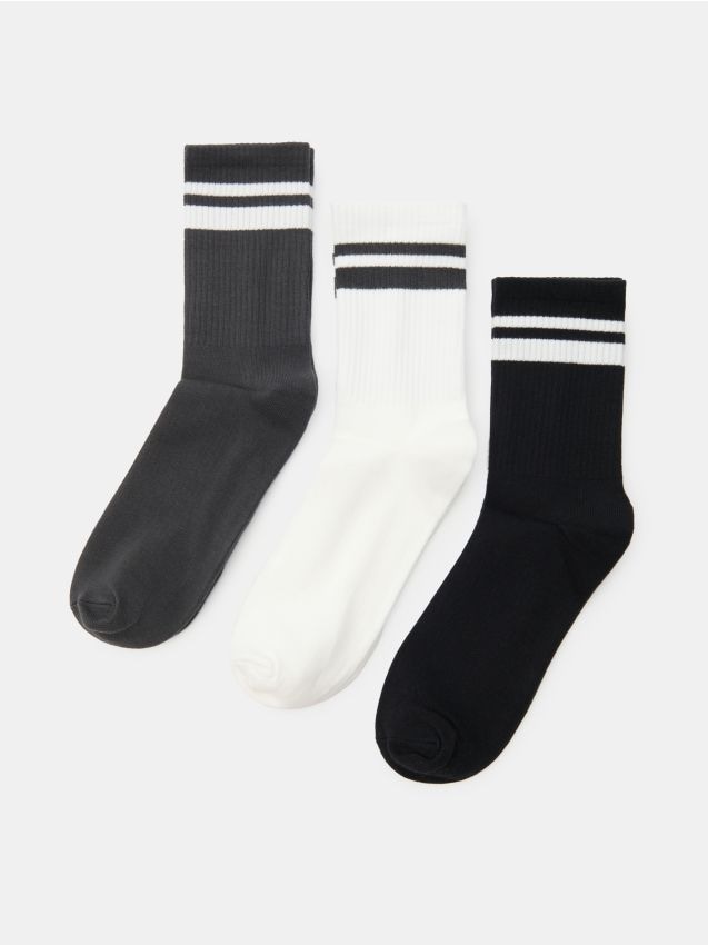 Sinsay - Duge prugaste čarape 3 pack