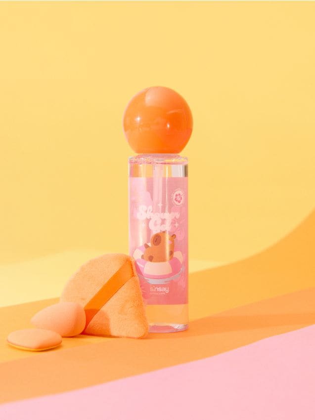 Sinsay - Gel de duș cu model capibara - roz-pastel