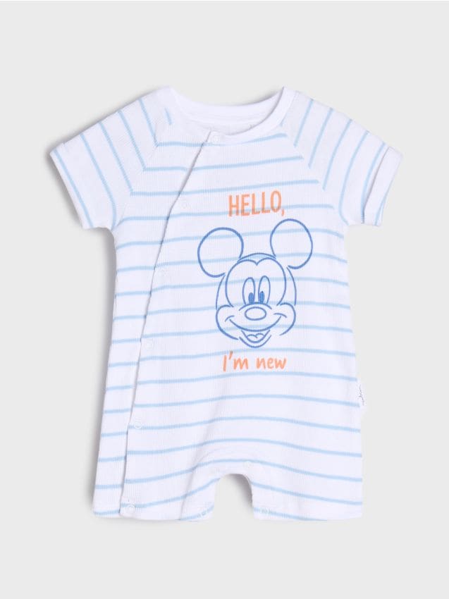 Sinsay - Kombinéza Mickey Mouse - biela