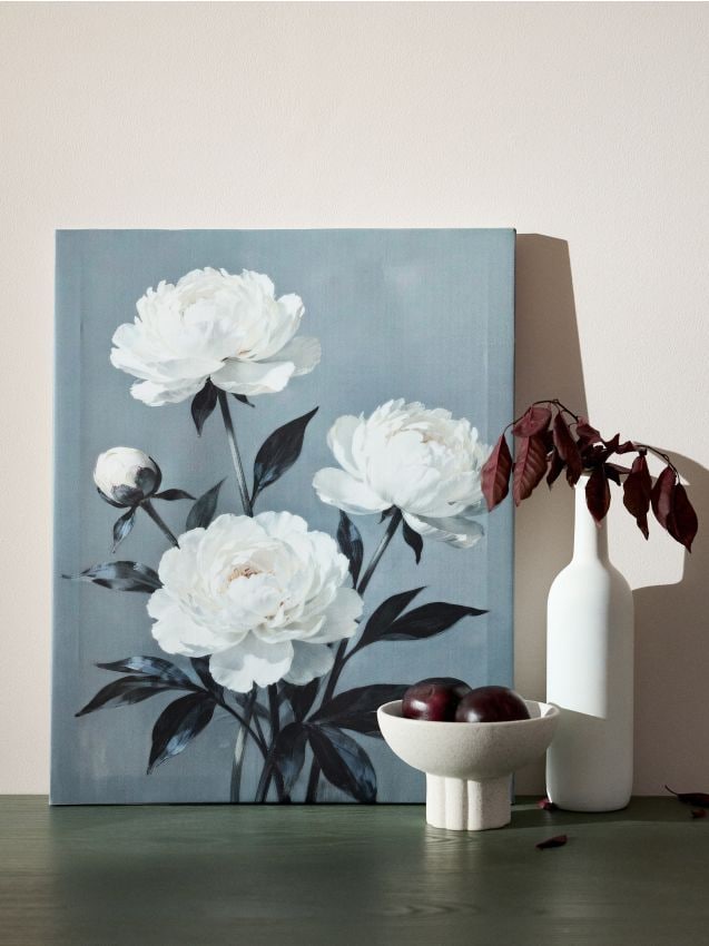 Sinsay - Tablou pe pânză cu motiv floral - multicolor