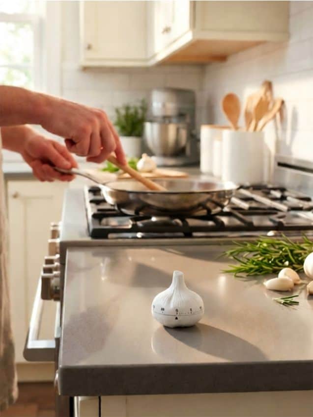 Sinsay - Cronometru în formă de usturoi - alb