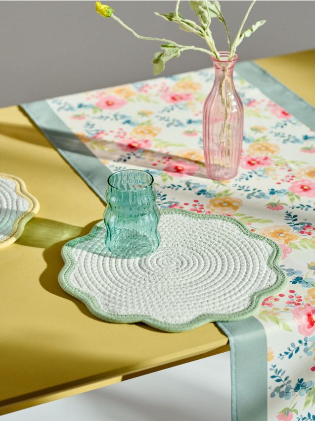 Sinsay - Suport de masă împletit - verde-pal