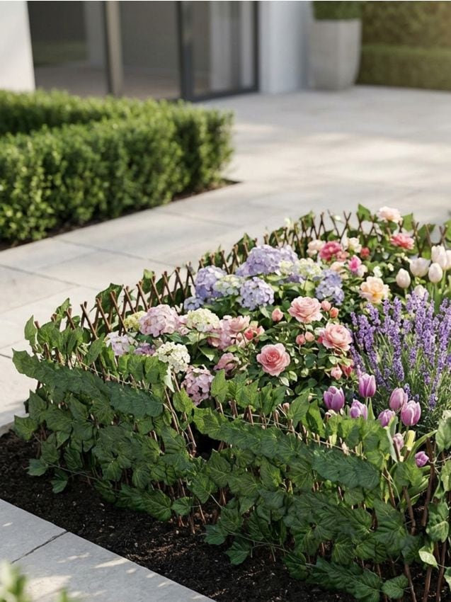 Sinsay - Gard de grădină cu iederă artificială - verde-aprins