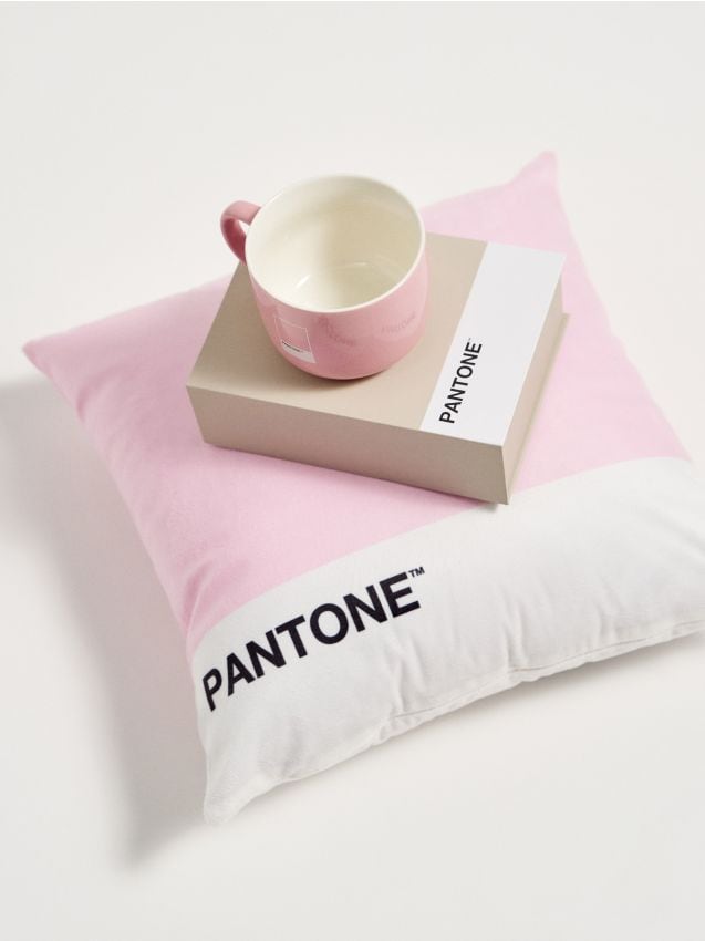Sinsay - Față de pernă Pantone - roz-pastel