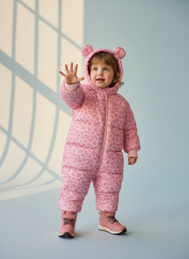 Sinsay - Salopetă de iarnă căptușită - roz-trandafiriu