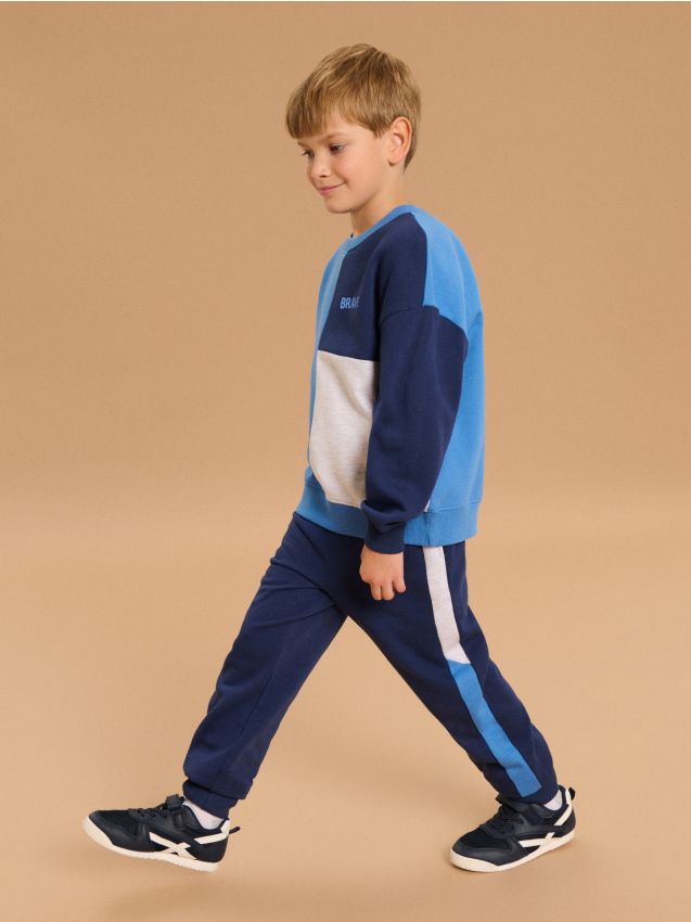 Sinsay - Pantaloni largi - mid blue