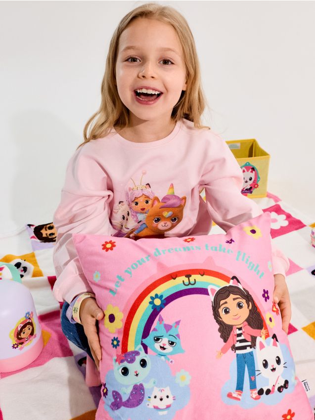 Sinsay - Față de pernă Gabbys Dollhouse - roz-pastel