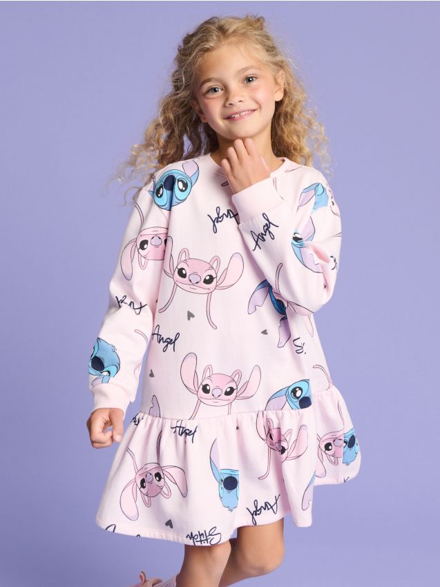 Sinsay - Rochie Lilo & Stitch - roz-trandafiriu