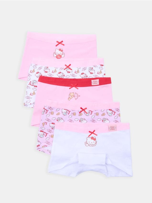 Sinsay - Bokserki 5 pack Hello Kitty - różowy