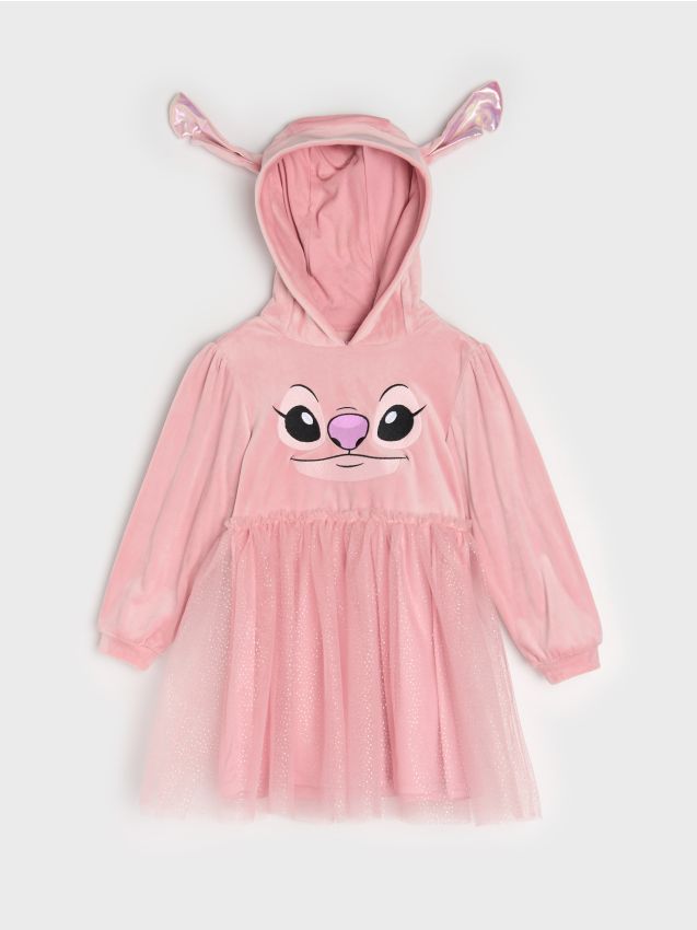 Sinsay - Teplákové šaty Stitch - ružová