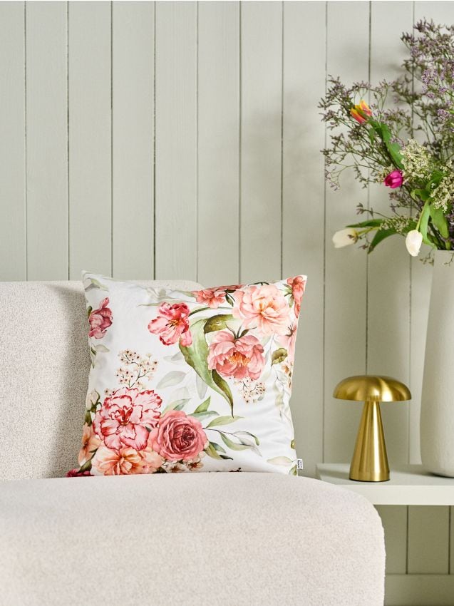 Sinsay - Față de pernă cu model floral - multicolor