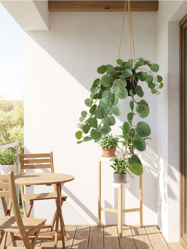 Sinsay - Plantă decorativă suspendată cu frunze rotunde - verde