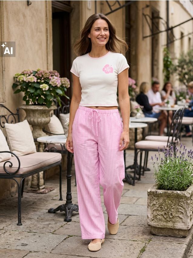 Sinsay - Crop top din bumbac - nude