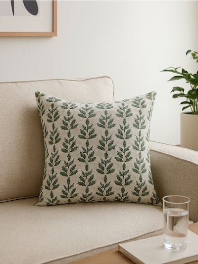 Świąteczna poduszka w choinki