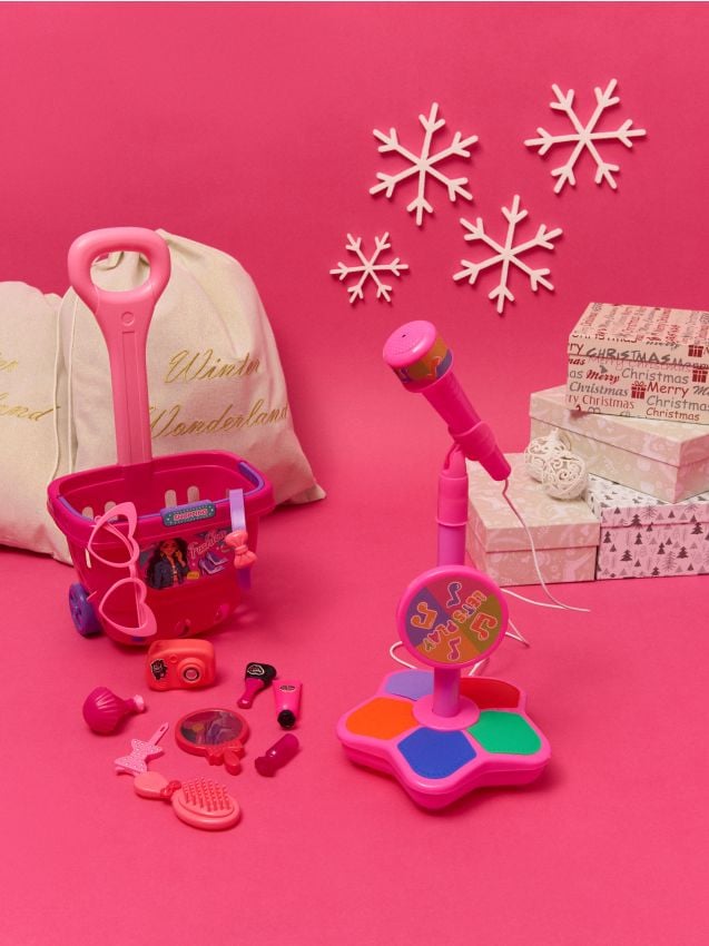 Sinsay - Hračka – Nákupný košík s doplnkami - ružová