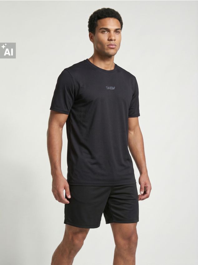 Sinsay - Tricou sport SNSY PERFORMANCE - negru