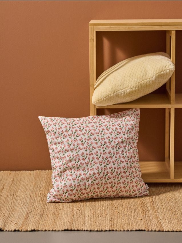 Sinsay - Față de pernă cu model floral - multicolor