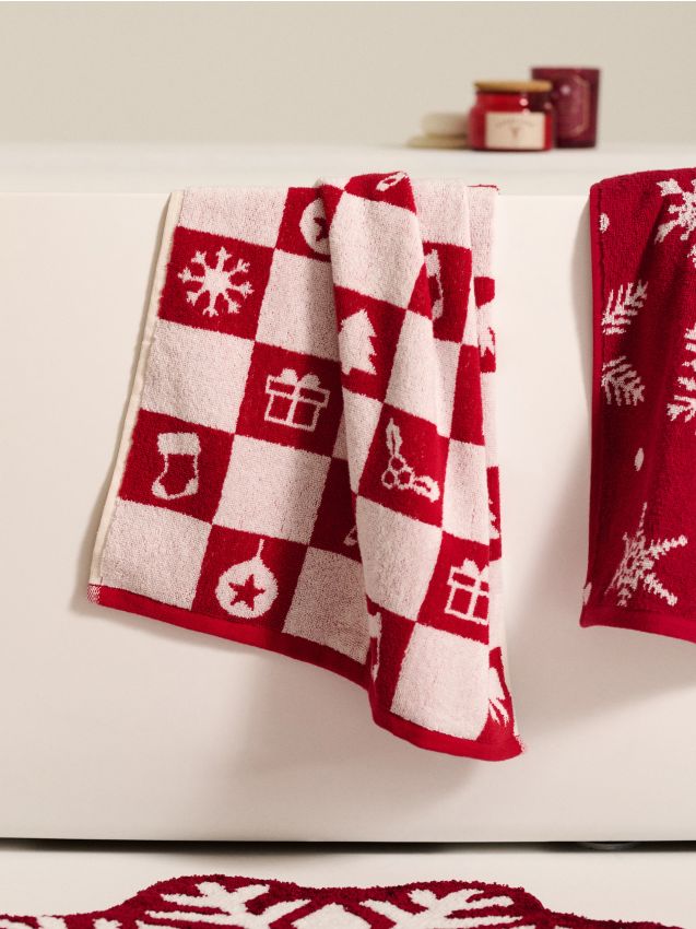 Sinsay - Uterák so sviatočným motívom - červená