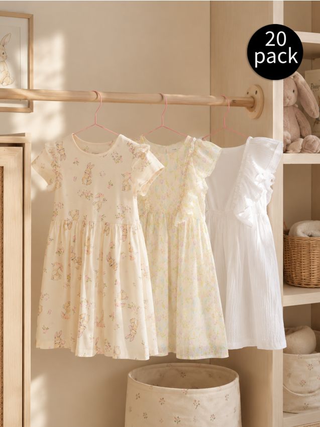 Sinsay - Set de 20 umerașe subțiri - roz-pastel