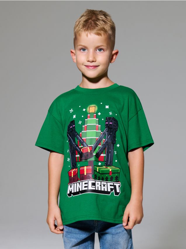 Sinsay - Tricou Minecraft - verde