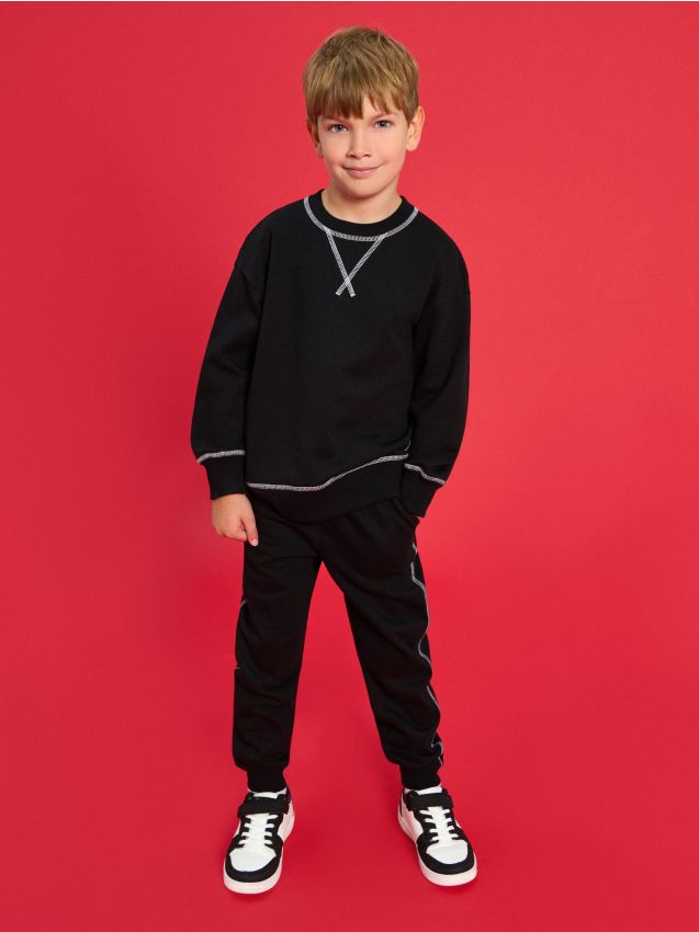 Sinsay - Pantaloni sport - negru