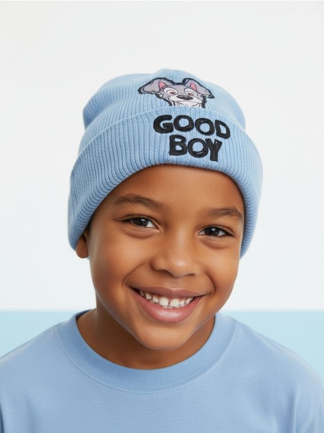 Sinsay - Čiapka beanie Lady and the Tramp - svetlomodrá