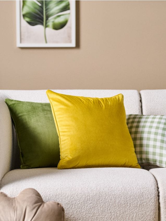 Sinsay - Față de pernă simplă - galben