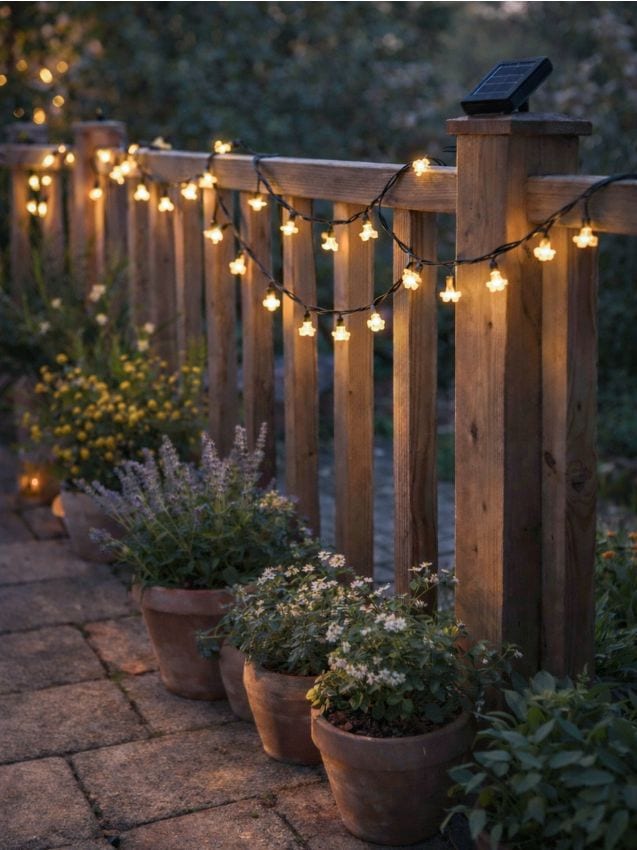 Sinsay - Ghirlandă LED solară în formă de flori - alb