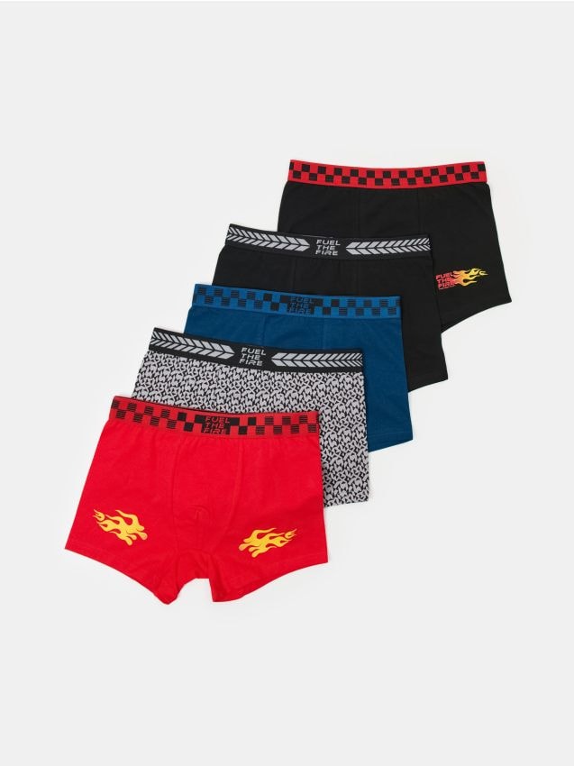 Sinsay - Boxeri din bumbac cu imprimeu 5 pack - multicolor