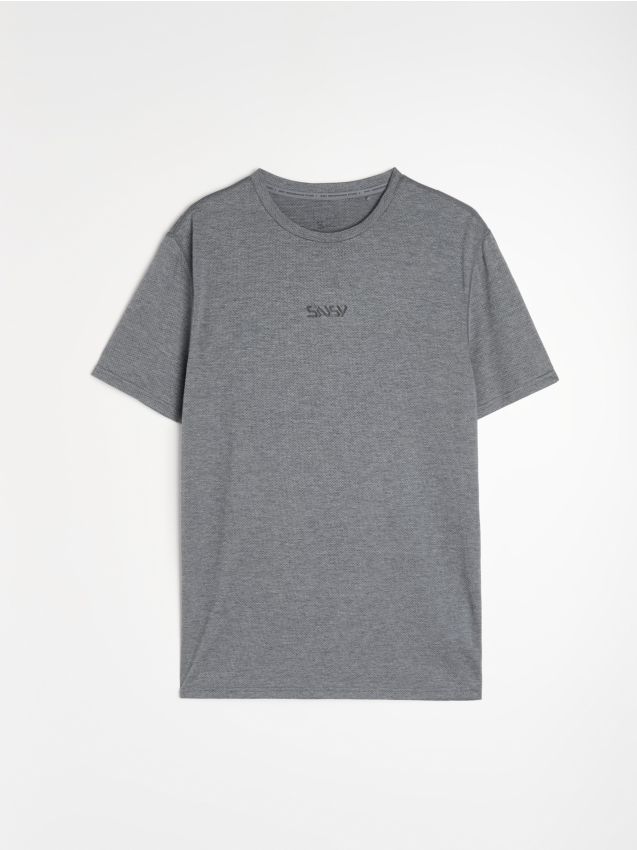Sinsay - Tricou cu amestec de vâscoză SNSY PERFORMANCE - gri-închis