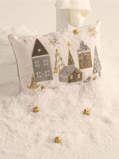 Karácsonyi mintás párna