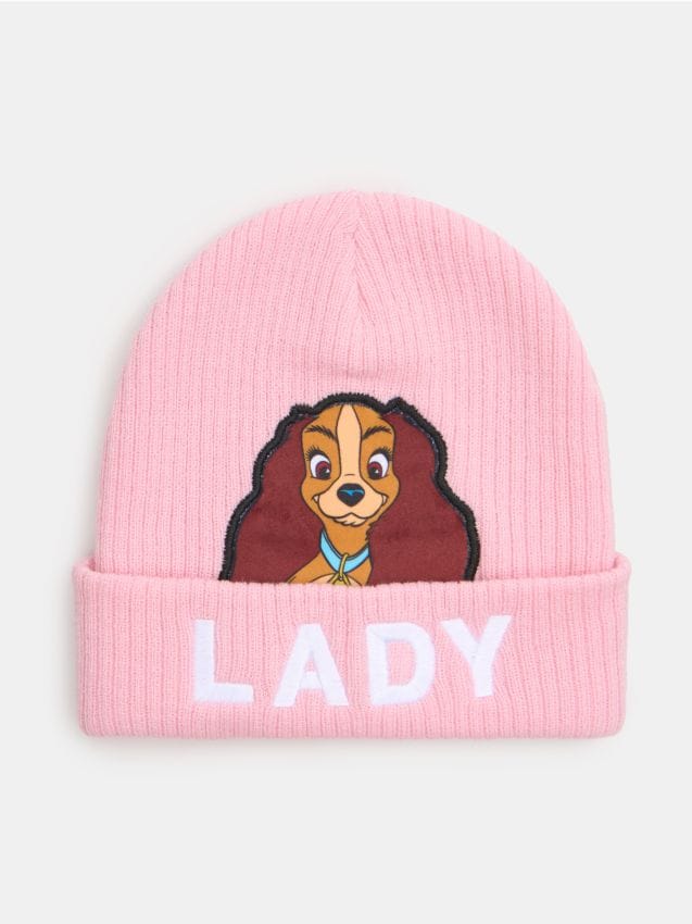 Sinsay - Čiapka beanie Lady and the Tramp - pastelová ružová